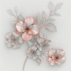 Fototapeta na wymiar white pink mixed flowers