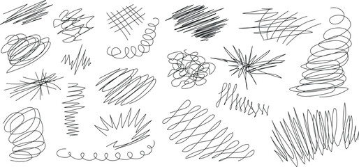 linear abstraction. striped brushes. graphic drawing. background for the design. blots. patterns drawn with a graphic pen