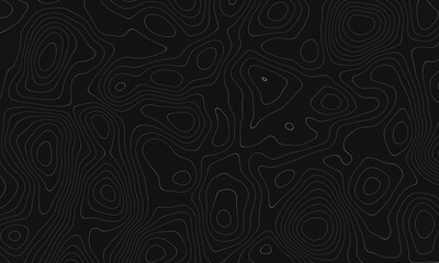 Abstract topographic contour map concept, cartography geographic terrain pattern design, topo wavy black and white mountain surface, liquid line art background animation