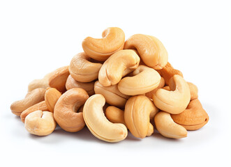 Fototapeta premium Cashews nuts isolated on a white background