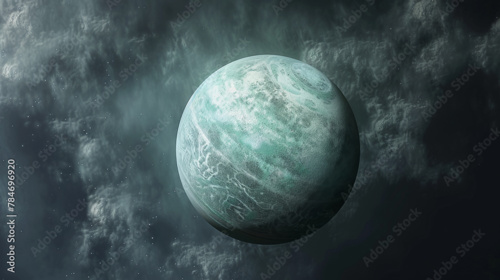 Canvas Prints uranus planet generative ai