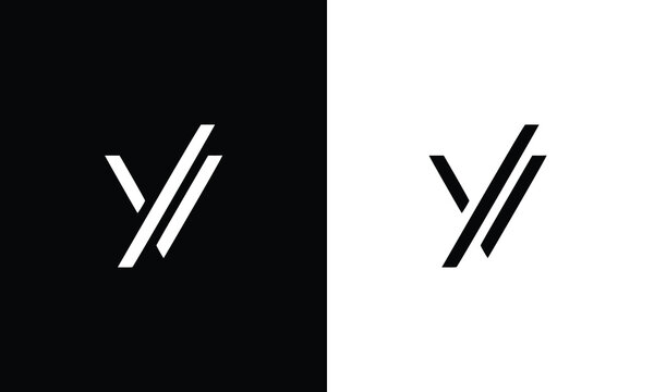 Creative Trendy Letter YV VY Logo Design