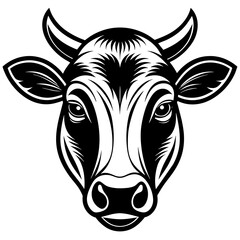 cow head vector