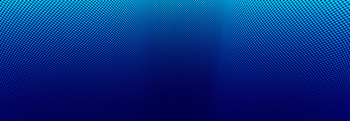 Blue lines in 3D perspective vector abstract background, dynamic linear minimal design, wave lied pattern in dimensional and movement. - 784704505