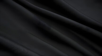 Close Up polyester fabric texture of black athletic .Generative AI
