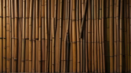 bamboo wall background .Generative AI