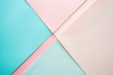 Minimalist design with intersecting pastel planes