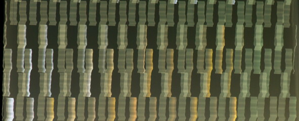 Long exposure pattern of the blinds at daylight.