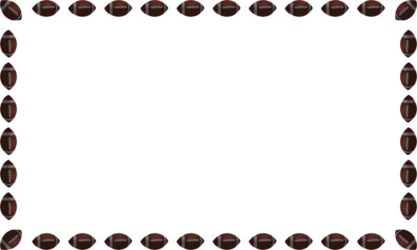 American Football Border Frame