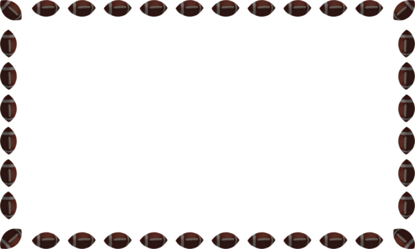 American Football Border Frame