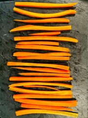 carottes coupées