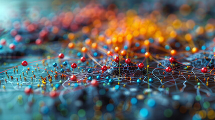 Intricate network diagrams form, mapping out a comprehensive investment strategy, underlining the indispensable nature of risk control in financial management