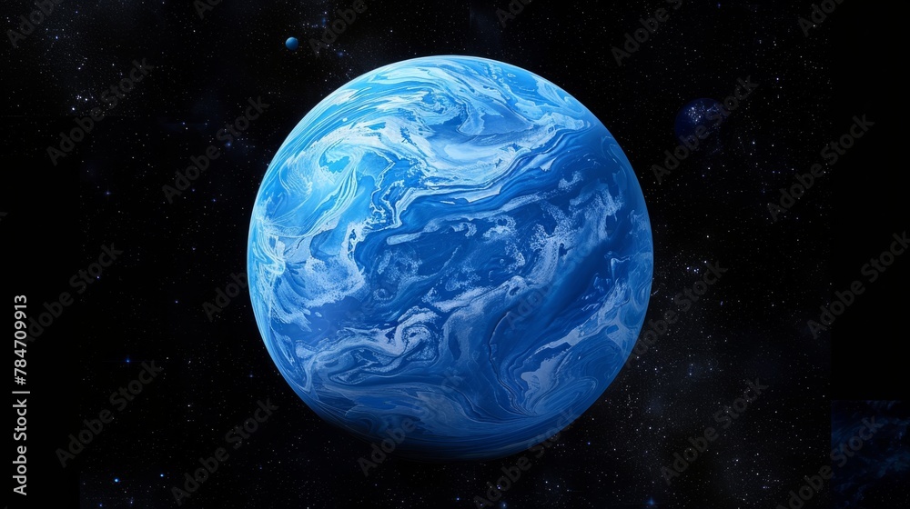 Wall mural planet neptune generative ai