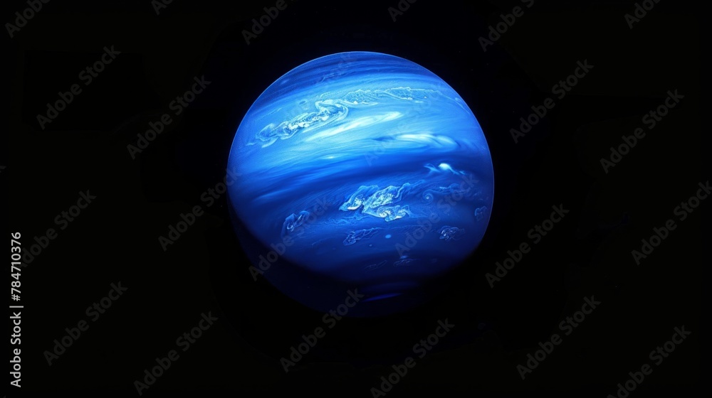 Wall mural planet neptune generative ai