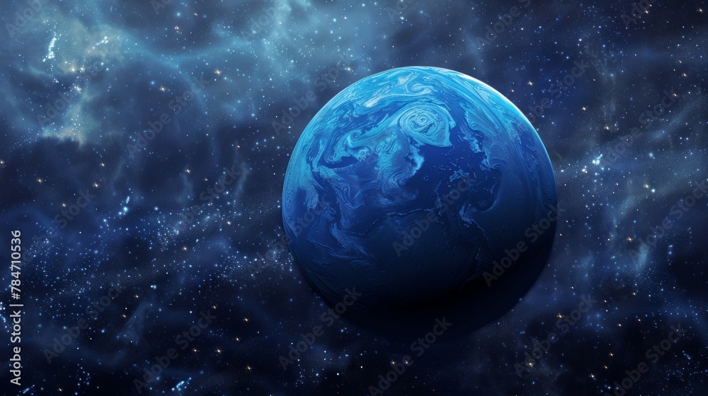 Wall mural planet neptune generative ai