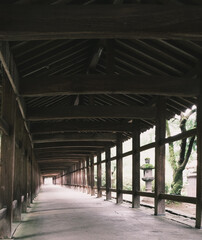 Okayama kibitsu temple pathway.