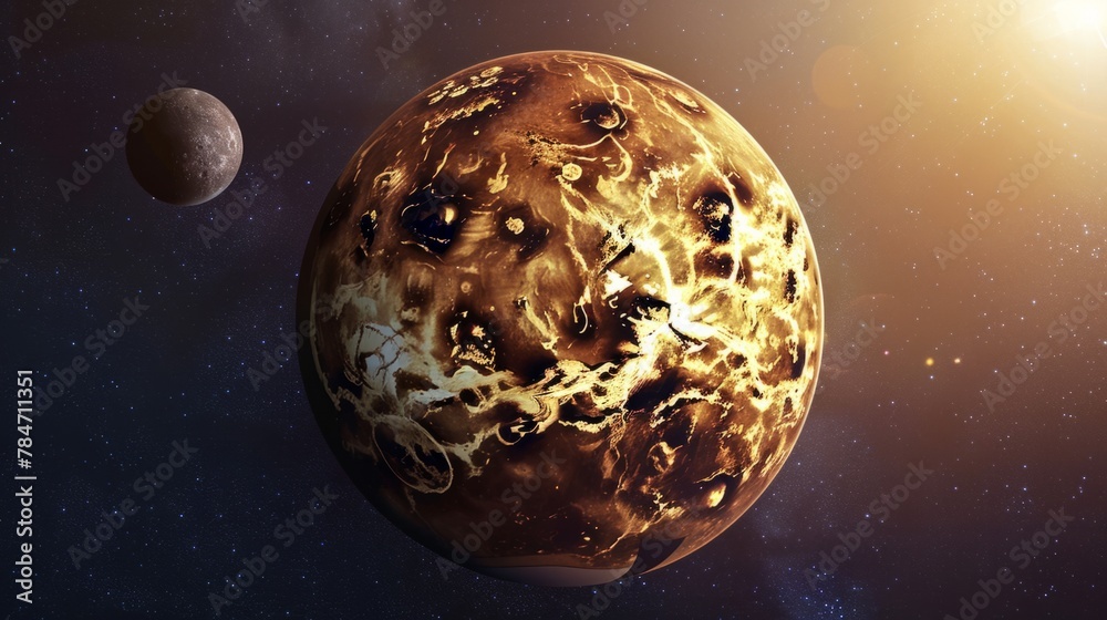 Canvas Prints planet venus generative ai
