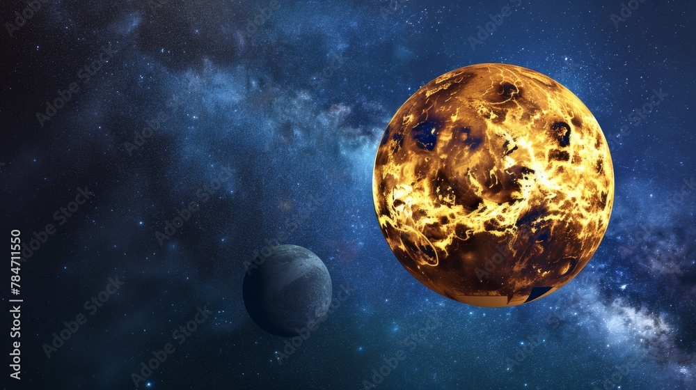 Canvas Prints planet venus generative ai