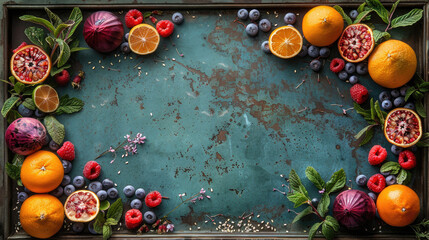 Fruits. Fresh produce, concept background, generative ai - 784716391