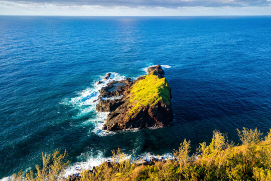 Island and landscape of Petite-Ile at Reunion Island