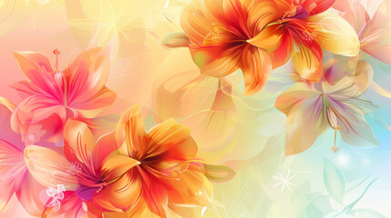 colorful floral background wallpaper