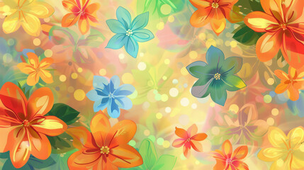 colorful floral background wallpaper