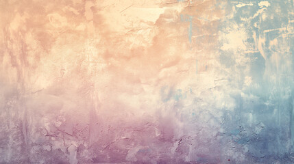 Abstract soft pink and blue oil painting background with textured brush strokes. Pastel colors....