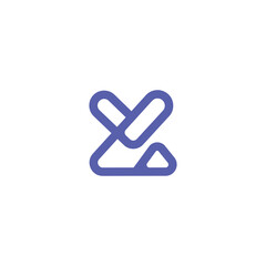 Abstract minimal vector logo design