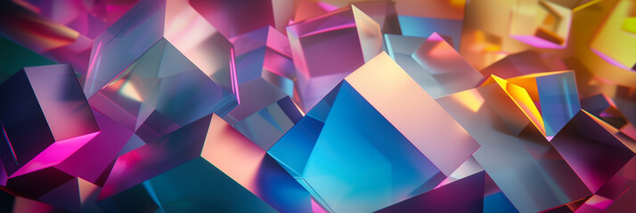 abstract colourful background made of cubes
