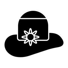 Ladies Hat Icon Design