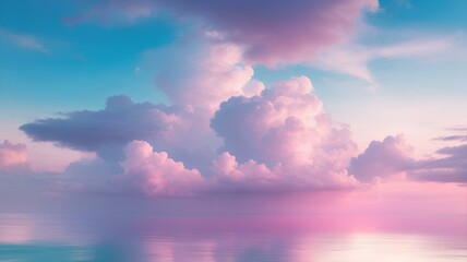 Fototapeta premium clouds scenery over the sea