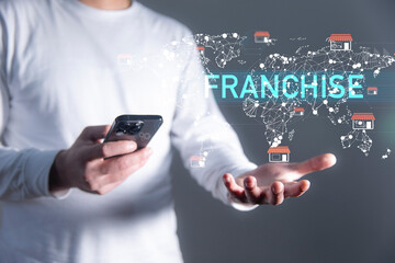 Franchise business model and strategy concept - 784722951