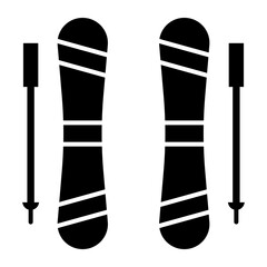 Ski Icon Design