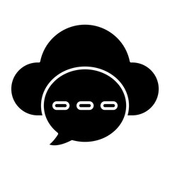 Cloud Messaging Icon Design