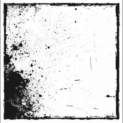 Obraz premium A very large grunge texture, black and white, white background 