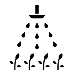 Water Spray Icon Design