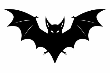 Fototapeta premium Bat silhouette vector illustration