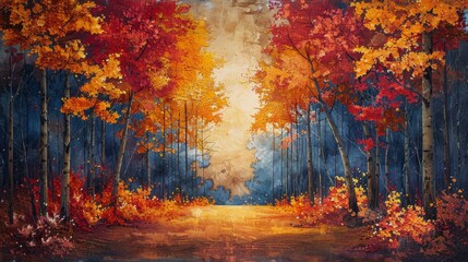 Obraz na płótnie Canvas A Scenic Lake Surrounded by Trees