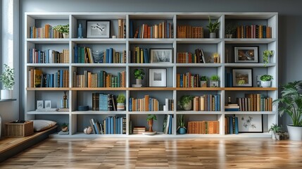 A Living Room Filled With Books and Furniture