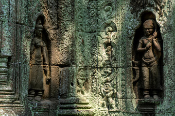 Naklejka premium Bildhauerei Angkor