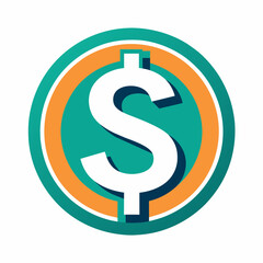 Obraz premium Dollar Coin: Vector Illustration of Currency