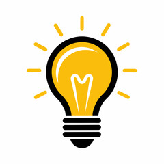 Illuminating Ideas: Vector Light Bulb Icon