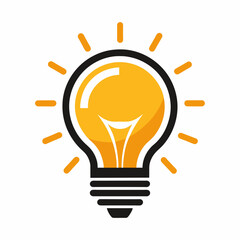 Illuminating Ideas: Vector Light Bulb Icon