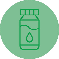 Syrup Green Line Circle Icon