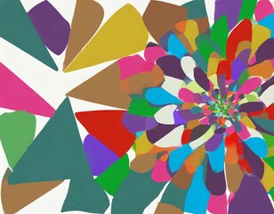abstract background with colorful shapes for design