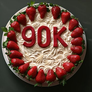 cake, celebration, sweet, thousands, win, top down