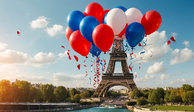 Balloons Eiffel Tower Paris