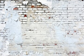 Rustic White Brick Wall Backdrop with Romantic Tones Generative AI