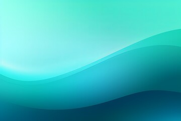 Abstract cyan and green gradient background with blur effect, northern lights