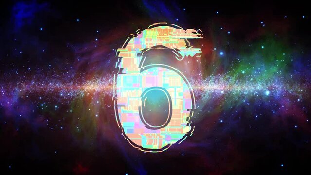 宇宙背景のカウントダウン